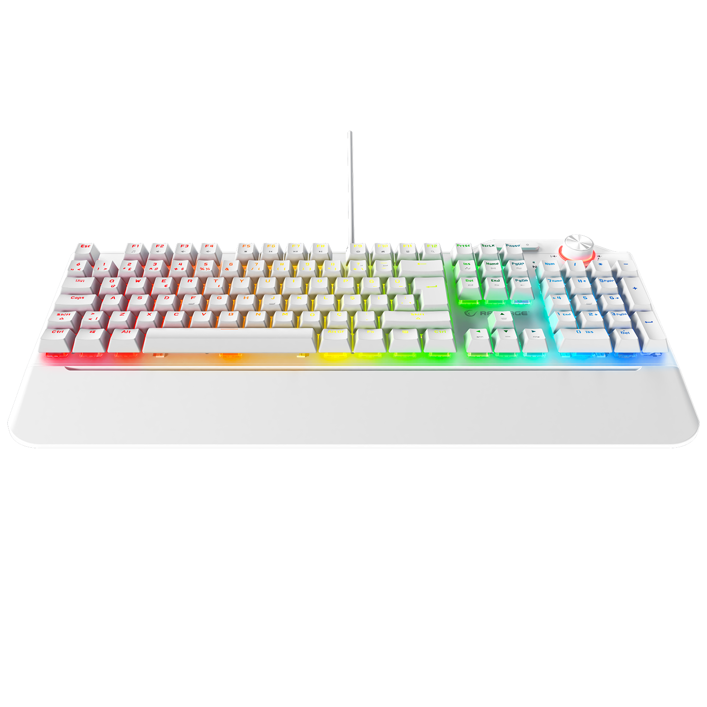 Red Switch Q Multimedia Oyuncu Klavyesi-Beyaz