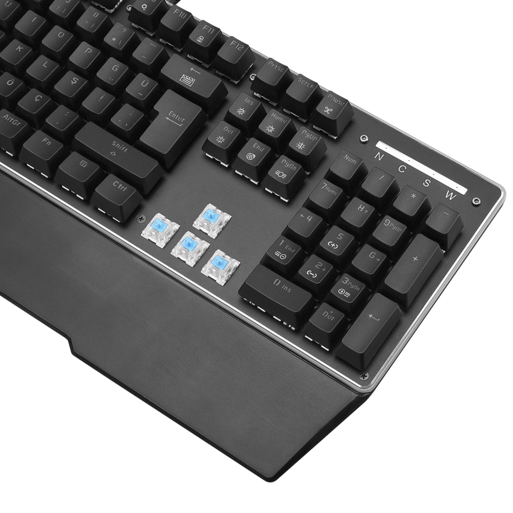 RMK-X1 MIRACLE USB Full RGB Aydınlatmalı Q Jixian Blue Switch Gaming Oyuncu Mekanik Klavye - Rampage