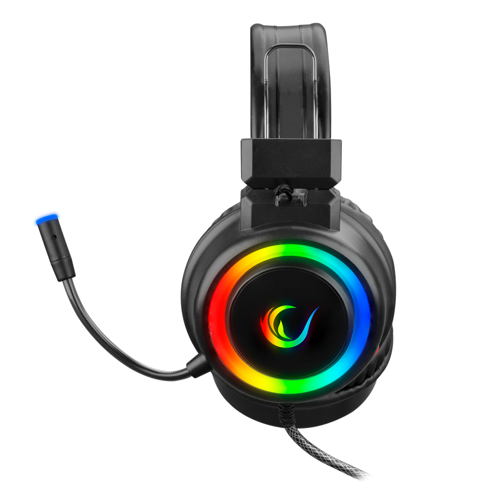SN-R10 ALQUIST 3.5mm RGB Oyuncu Kulaklığı - Siyah - Rampage