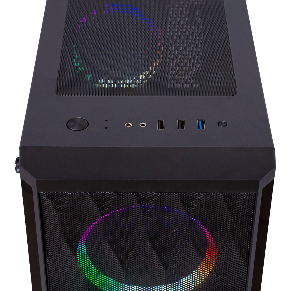 X-HORSE Tempered Glass 650W 80 Plus Bronze 4*Rainbow Fan 1*Usb 3.0 1*Usb 2.0 Gaming Kasa - Rampage