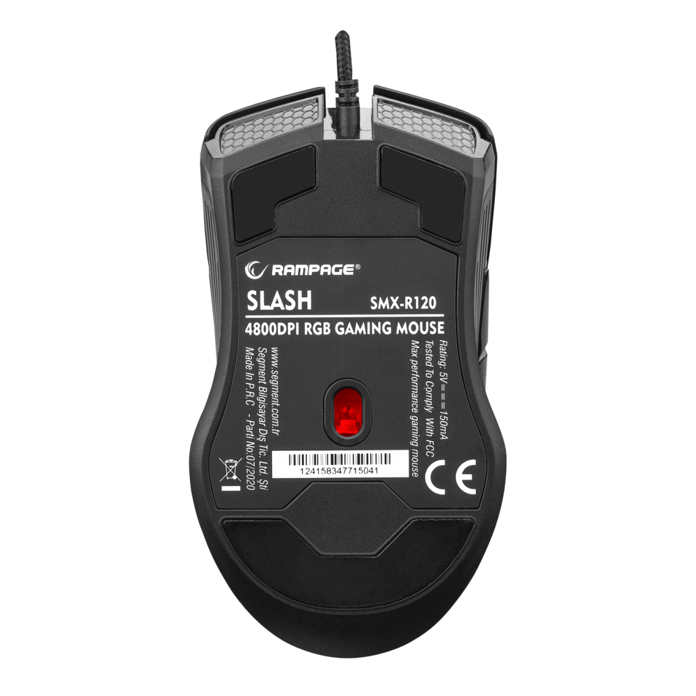 SMX-R120 SLASH 7200dpi RGB Ledli Gaming Oyuncu Mouse - Rampage