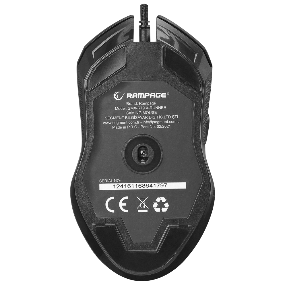 SMX-R79 X-RUNNER Usb Siyah 10000dpi Gaming Oyuncu Mouse - Rampage