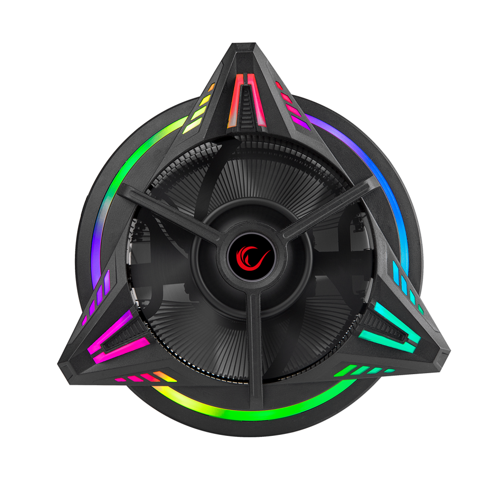 RM-C03 COOLBLADE Rainbow 43CFM 80mm Fan Intel LGA1700/AMD AM5 Uyumlu Hava Soğutmalı CPU Fan - Rampage