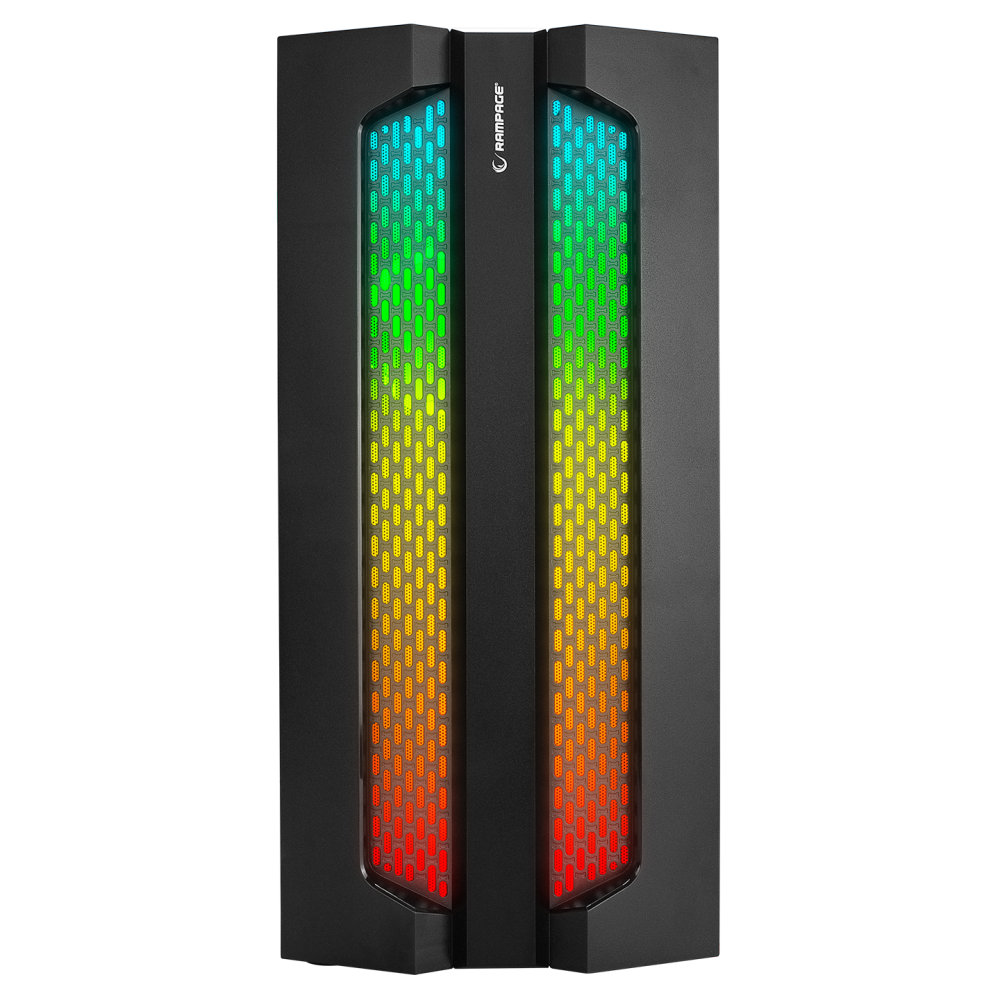 X-BASE Temper Camlı 600W 80 Plus Bronze ARGB Fanlı Gaming Oyuncu Kasası - Rampage