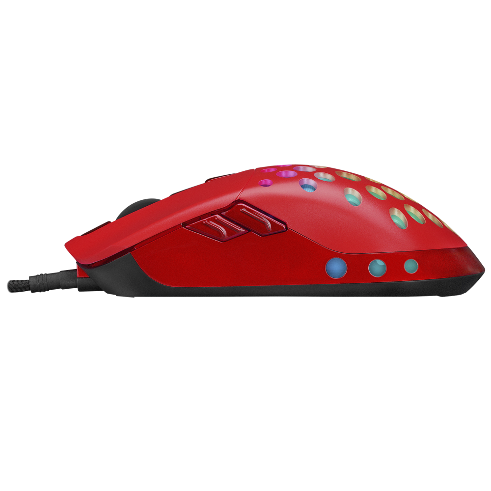 SMX-R66 ROCKET Ultra Hafif Kırmızı RGB Ledli 12000dpi Gaming Oyuncu Mouse