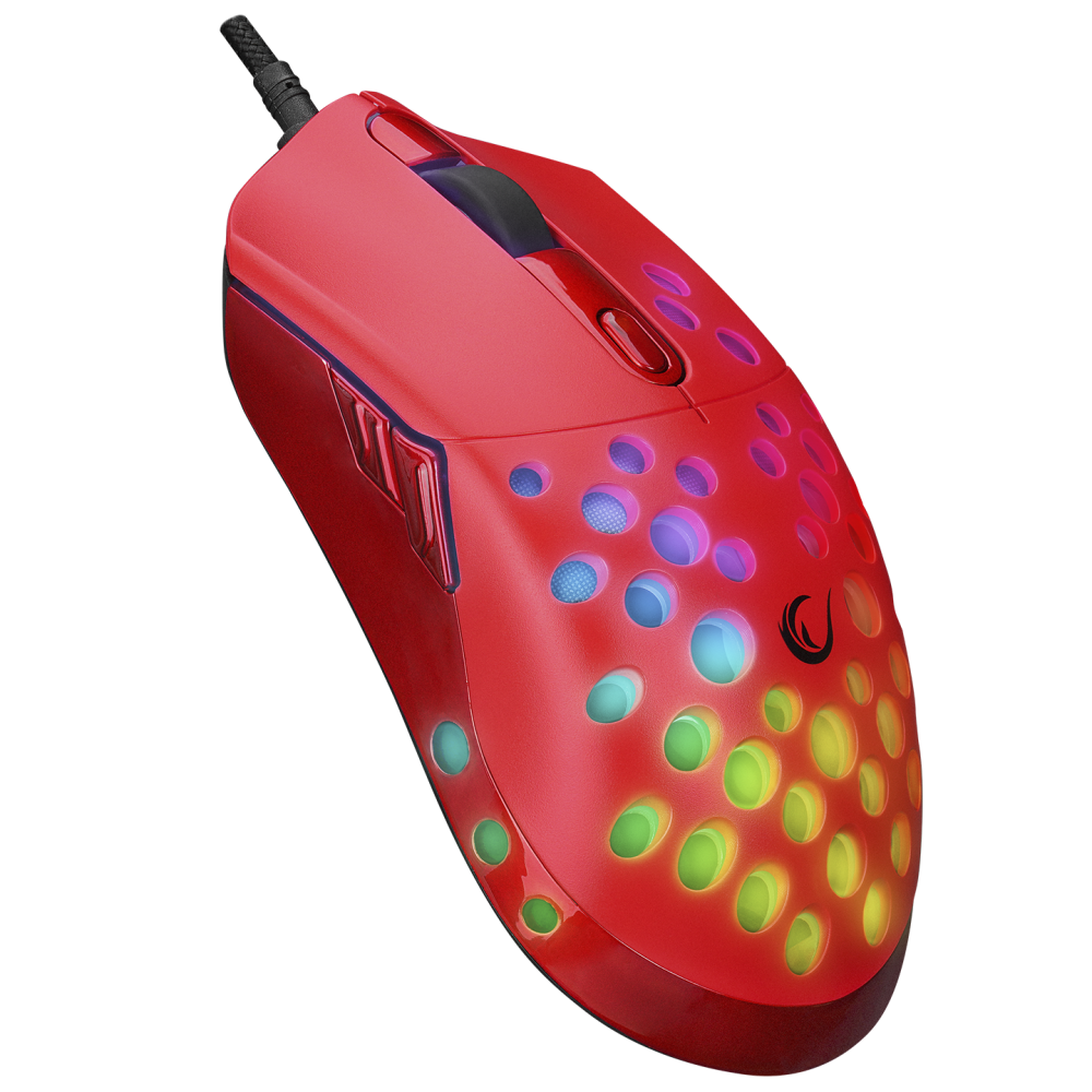 SMX-R66 ROCKET Ultra Hafif Kırmızı RGB Ledli 12000dpi Gaming Oyuncu Mouse