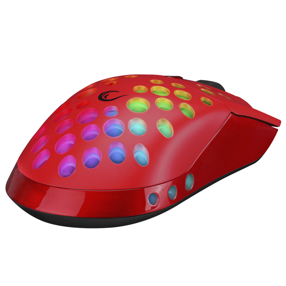 SMX-R66 ROCKET Ultra Hafif Kırmızı RGB Ledli 12000dpi Gaming Oyuncu Mouse