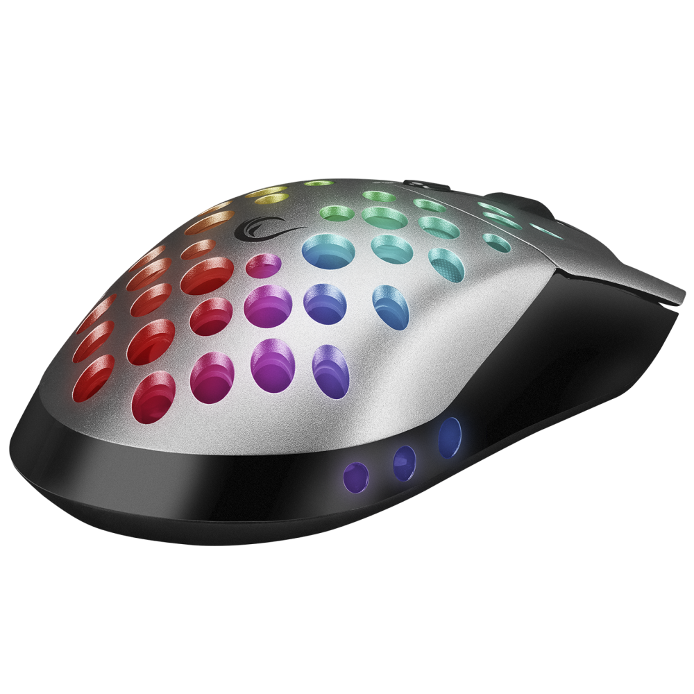 SMX-R66 ROCKET Ultra Hafif Gümüş RGB Ledli 12000dpi Gaming Oyuncu Mouse