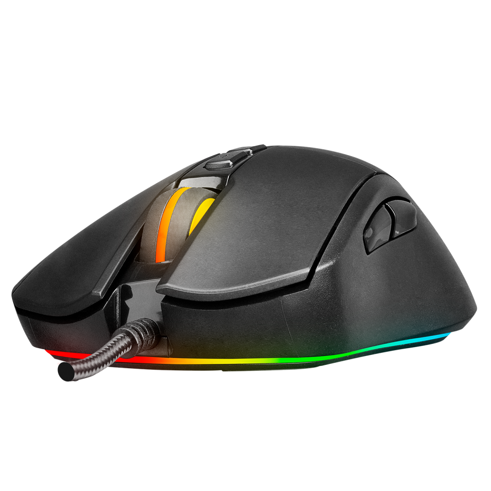BYGAME-M1 Full RGB Işıklı 10000dpi 7 Tuşlu Profesyonel Gaming Oyuncu Mouse - Rampage