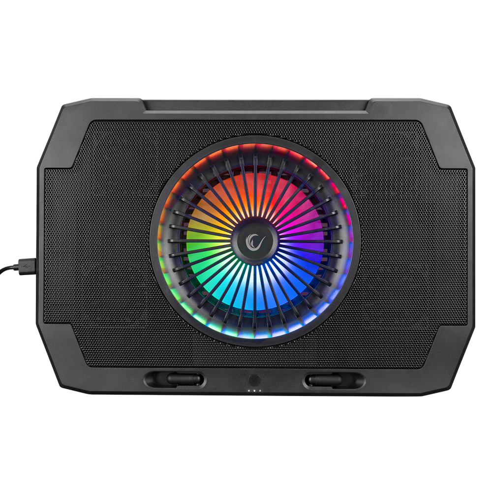AD-RC21 X-CooL Siyah 5 Fanlı 10-18 RGB Işıklı Notebook Soğutucu Stand - Rampage