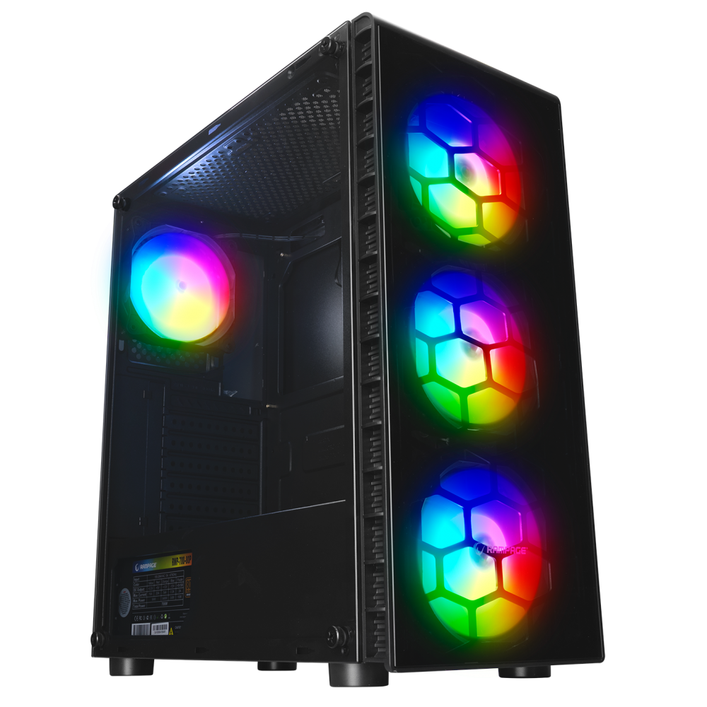 REDSKY MESH 700W 80+ BRONZETemperli Camlı Mid-T Gaming Oyuncu Kasası - Rampage