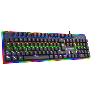 BYGAME-K1 RGB Led Frame Rainbow Mekanik Red Switch Gaming Oyuncu Klavyesi - Rampage