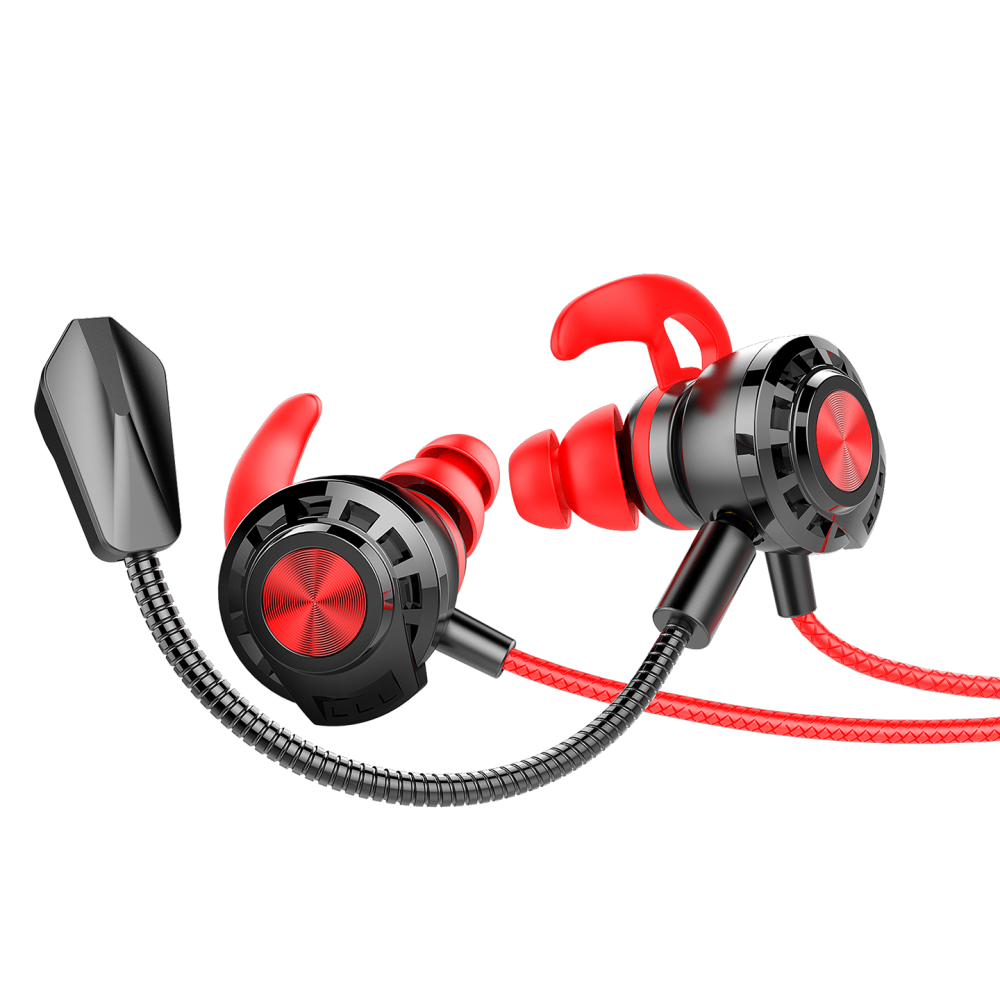 RM-K36 PROUD 3,5mm Gaming Kırmızı Kulak İçi Mikrofonlu Kulaklık - Rampage