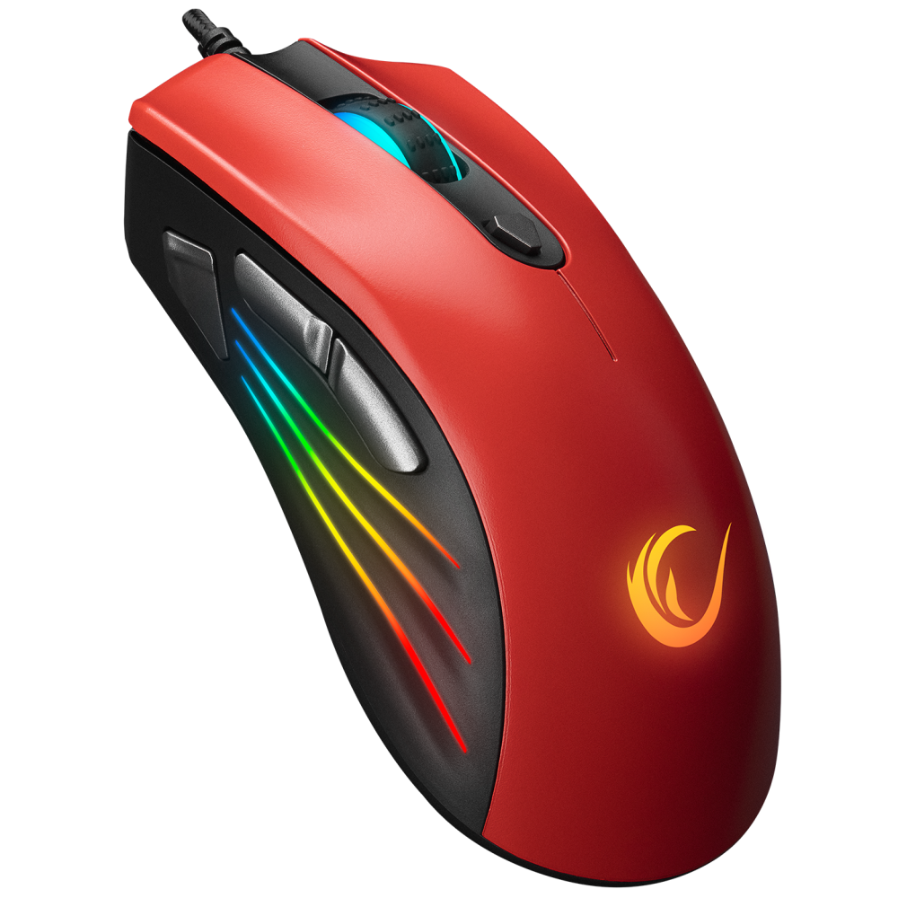 SMX-R33 LIMBO Makrolu Siyah/Kırmızı 6400dpi RGB Ledli Gaming Oyuncu Mouse - Rampage