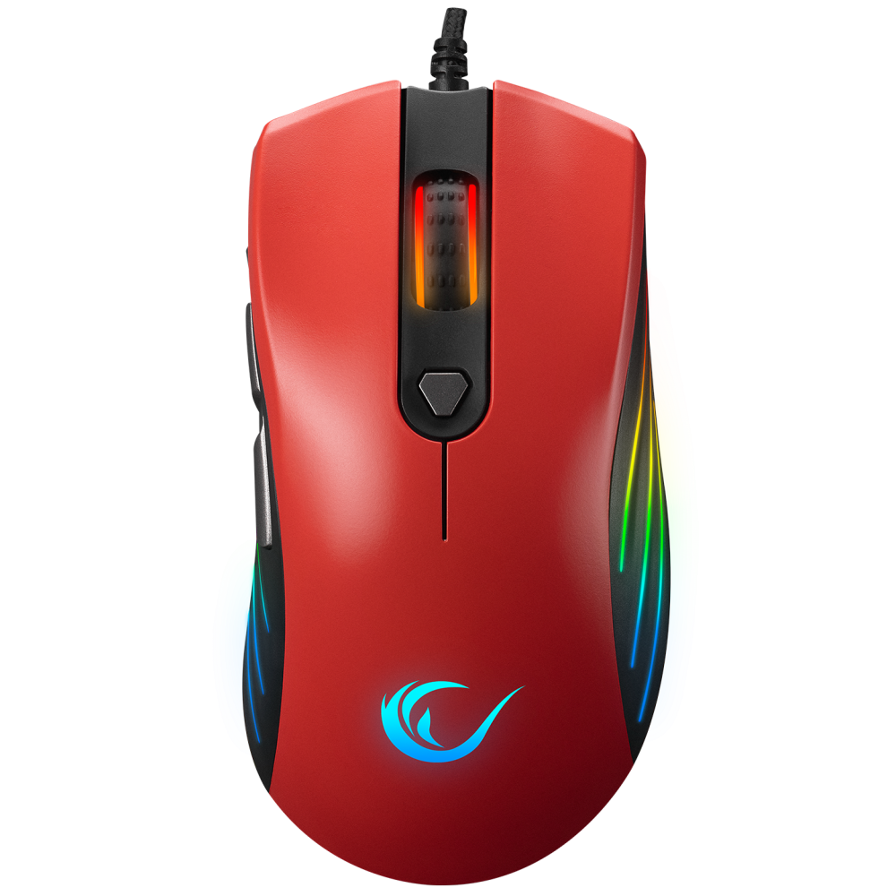 SMX-R33 LIMBO Makrolu Siyah/Kırmızı 6400dpi RGB Ledli Gaming Oyuncu Mouse - Rampage
