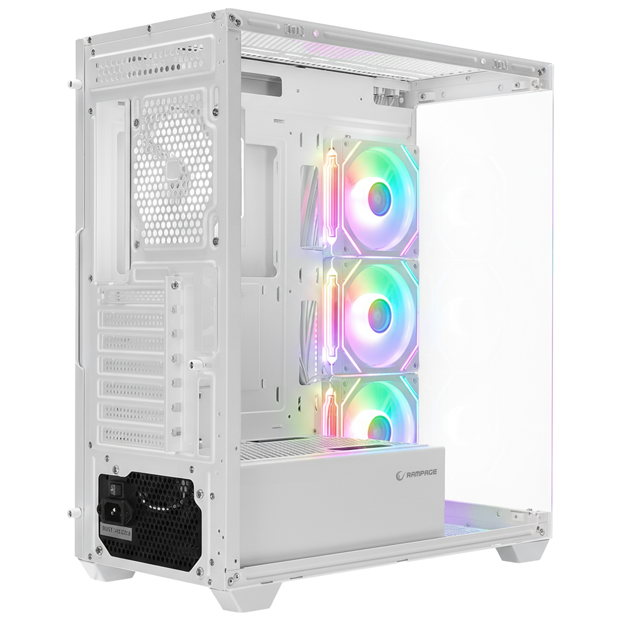 V4 750W 80 Plus Atx Mid-T Oyuncu Kasası-Beyaz
