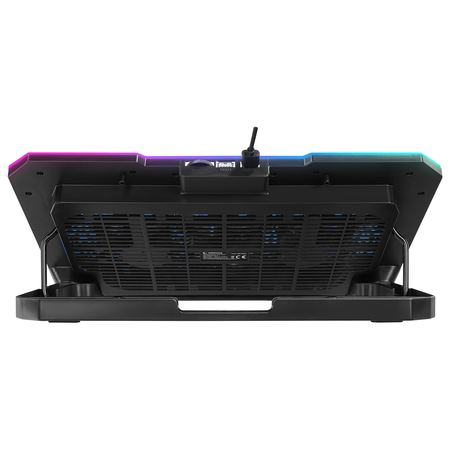 S48 FREEZ Gümüş 10 Mode RGB Notebook Soğutucu Stand - Rampage