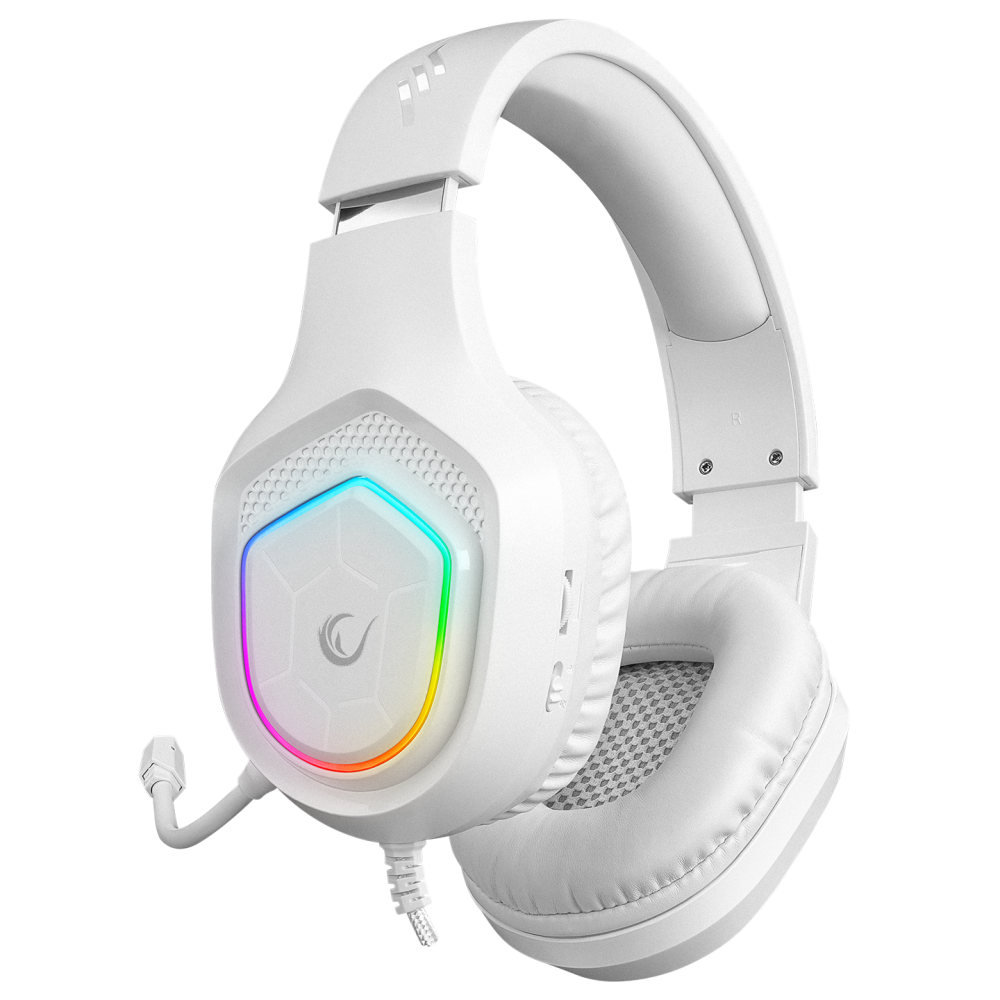 RM-K90 VECTOR RGB 3.5mm Oyuncu Kulaklığı - Beyaz - Rampage
