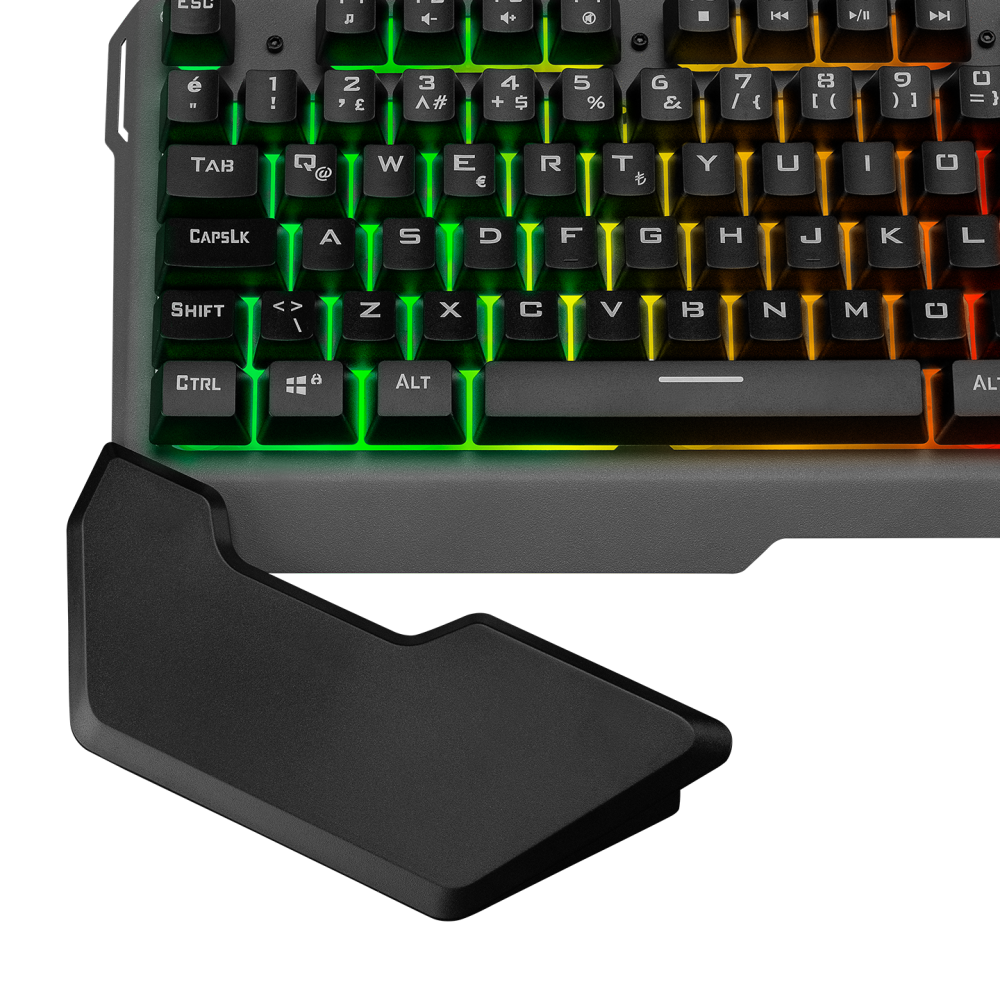 KB-R132 FALCON-X Gri USB Led Aydınlatmalı Q Gaming Klavye