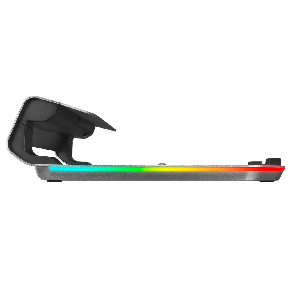 ADS-T6U RAMP 4 Adet USB 3,0 HUB ile RGB Işıklı Alüminyum Dizüstü Bilgisayar Standı - Rampage