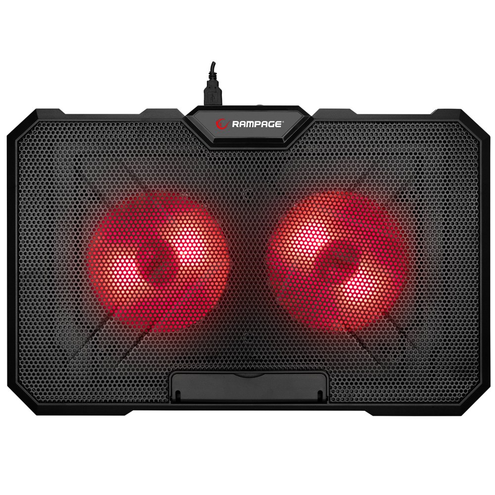 AD-RC12 GAMEZONE Siyah 2 Fan 2 USB RGB Işıklı 15-17 inç Notebook Soğutucu Stand - Rampage
