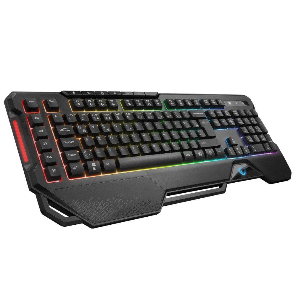 KB-R121 CRYPTO Siyah Usb RGB Aydınlatmalı Membrane Q Makrolu Gaming Oyuncu Klavye