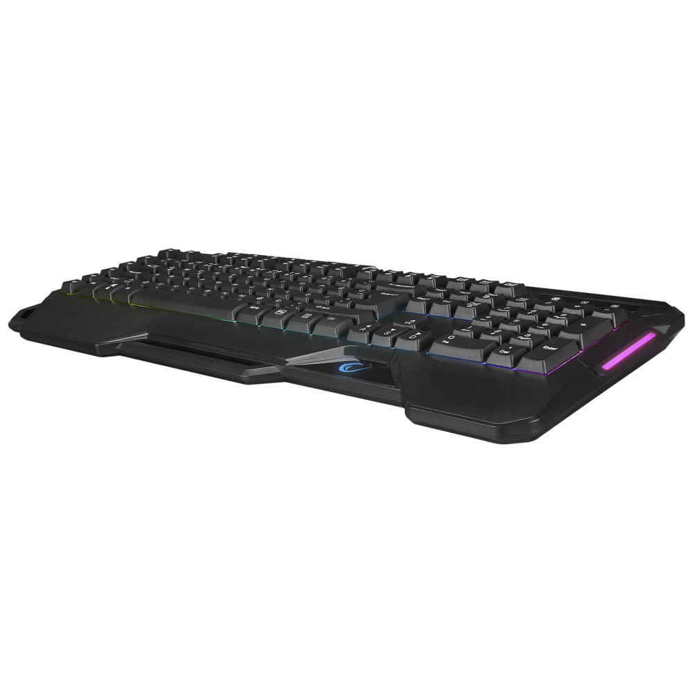 KM-R96 ELEMENTAL Siyah RGB Aydınlatmalı Q Oyuncu Multmedia Klavye ve 7200 dpi Mouse Gaming Set - Rampage