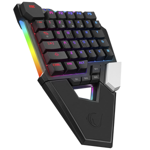 KB-277 OMNI Siyah Örgülü Type C RGB 6 Farklı Aydınlatma Modu Q Mini Gaming Oyuncu Klavyesi - Rampage