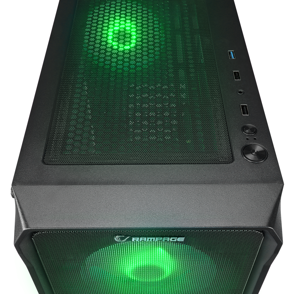 COMPACT 750W 80+ BRONZE Siyah 4*RGB Auto Fan E-ATX Mid-T Gaming Oyuncu Kasası - Rampage