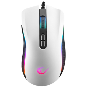 SMX-R44 V2 Makrolu Beyaz 12800 DPI RGB Ledli 80 Million Huano Switch Gaming Oyuncu Mouse - Rampage