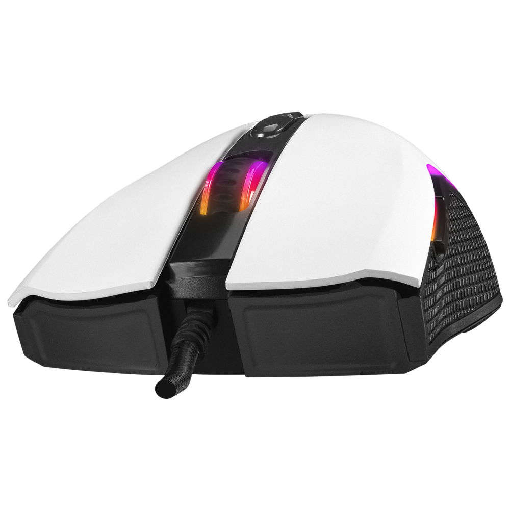 SMX-R44 V2 Makrolu Beyaz 12800 DPI RGB Ledli 80 Million Huano Switch Gaming Oyuncu Mouse - Rampage