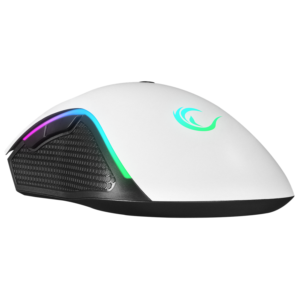 SMX-R44 V2 Makrolu Beyaz 12800 DPI RGB Ledli 80 Million Huano Switch Gaming Oyuncu Mouse - Rampage