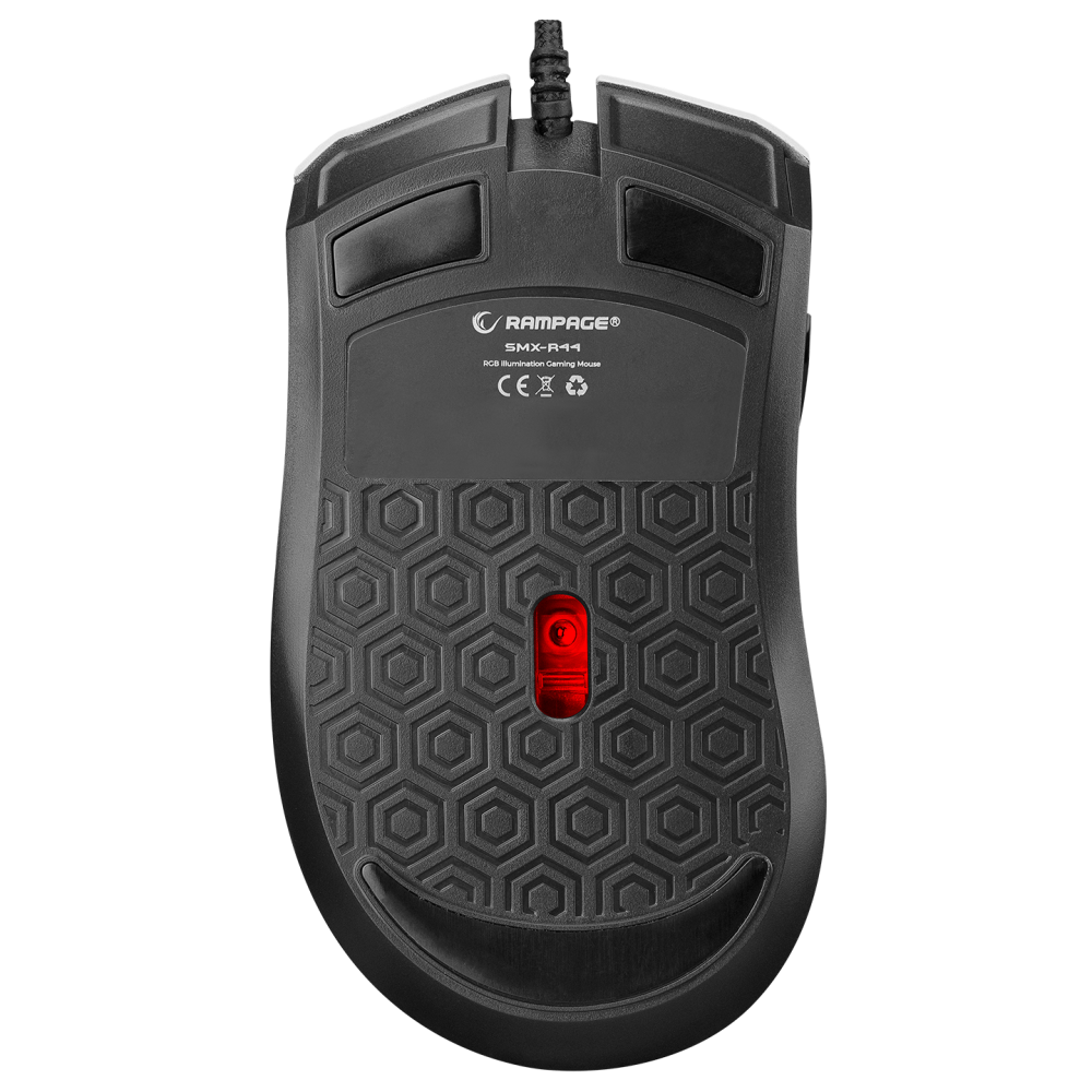 SMX-R44 V2 Makrolu Beyaz 12800 DPI RGB Ledli 80 Million Huano Switch Gaming Oyuncu Mouse - Rampage