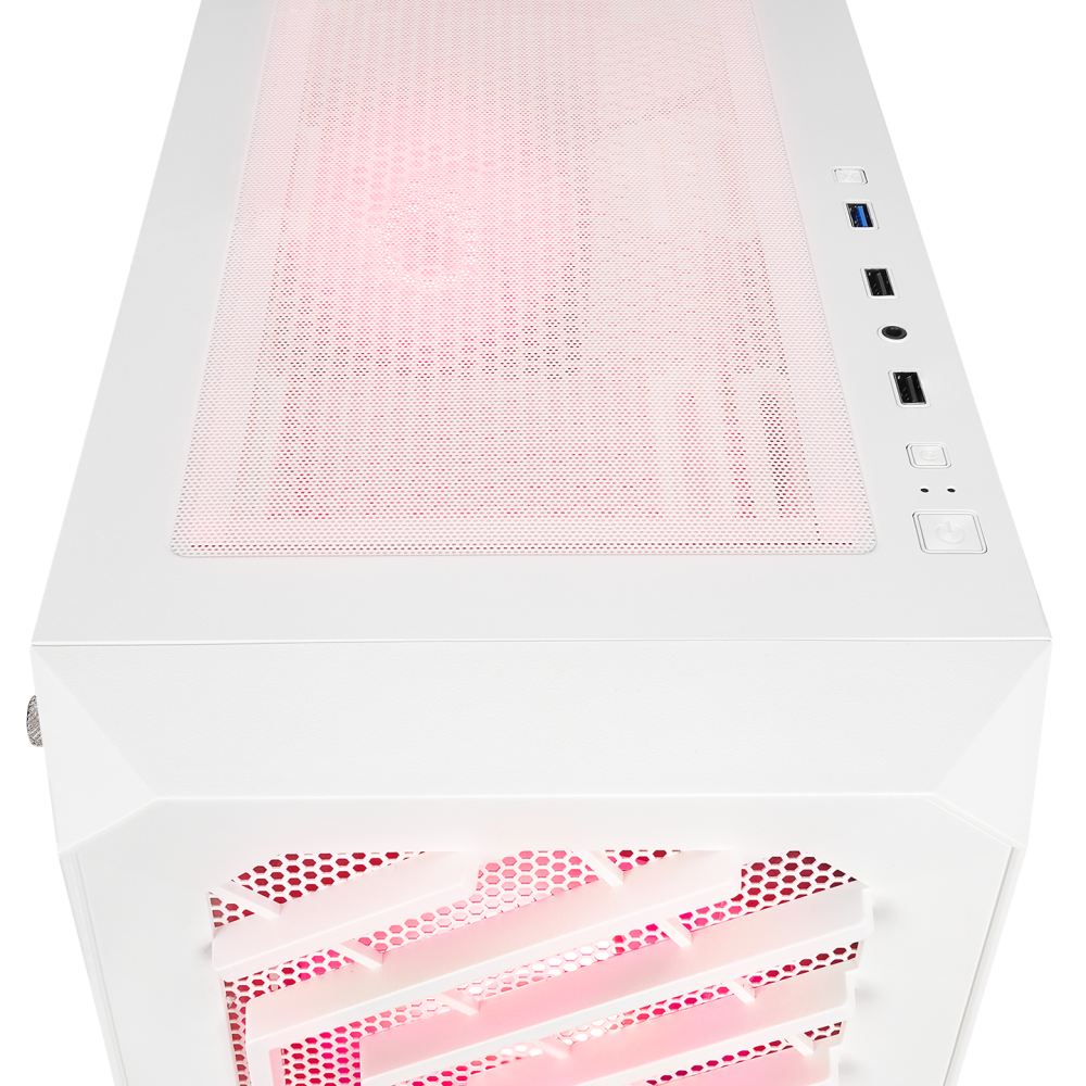 SPEAR 750W 80+ BRONZE Beyaz 4*RGB Auto Fan ATX Mid-T Gaming Oyuncu Kasası - Rampage