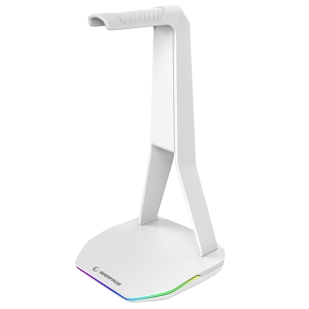 TOWER T14 Kulaklık İçin Stand RGB Işıklı 2*Usb Port Beyaz