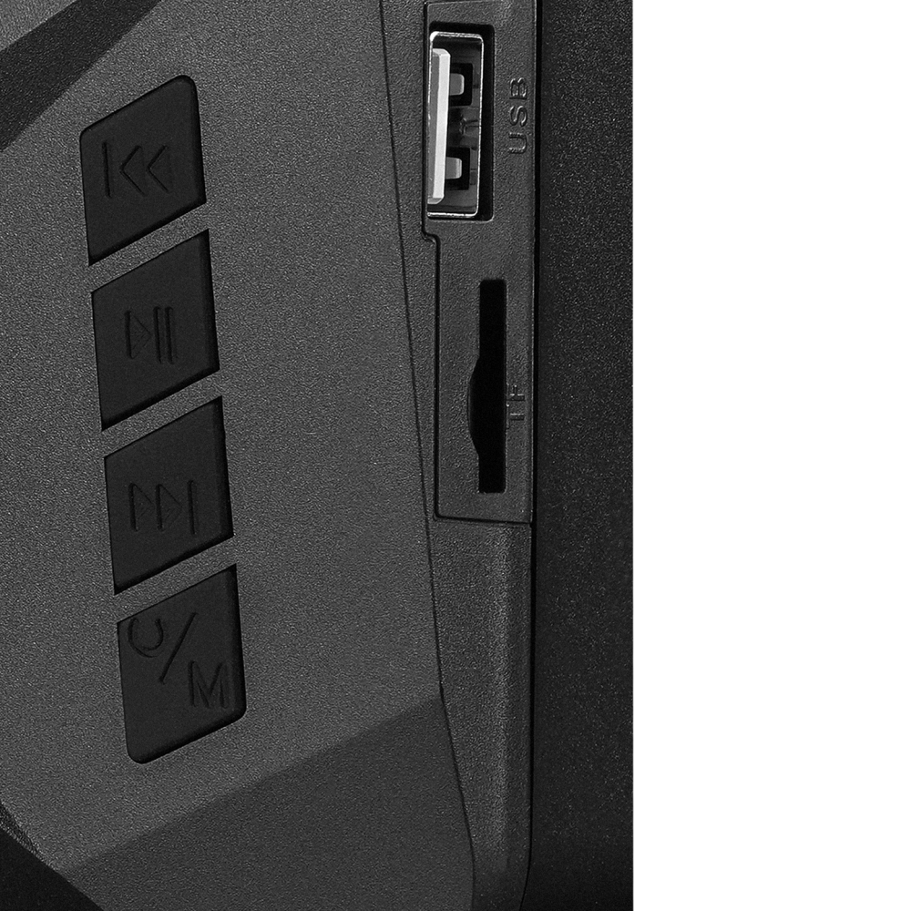 RMS-175BT 2+1 5W*2 Bluetooth+USB-TF-FM Rainbow Aydınlatmalı Gaming Speaker Hoparlör - Rampage