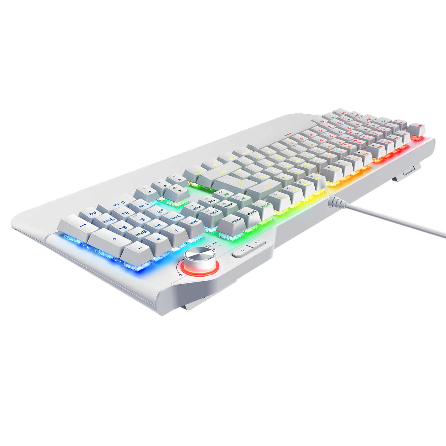 Red Switch Q Multimedia Oyuncu Klavyesi-Beyaz