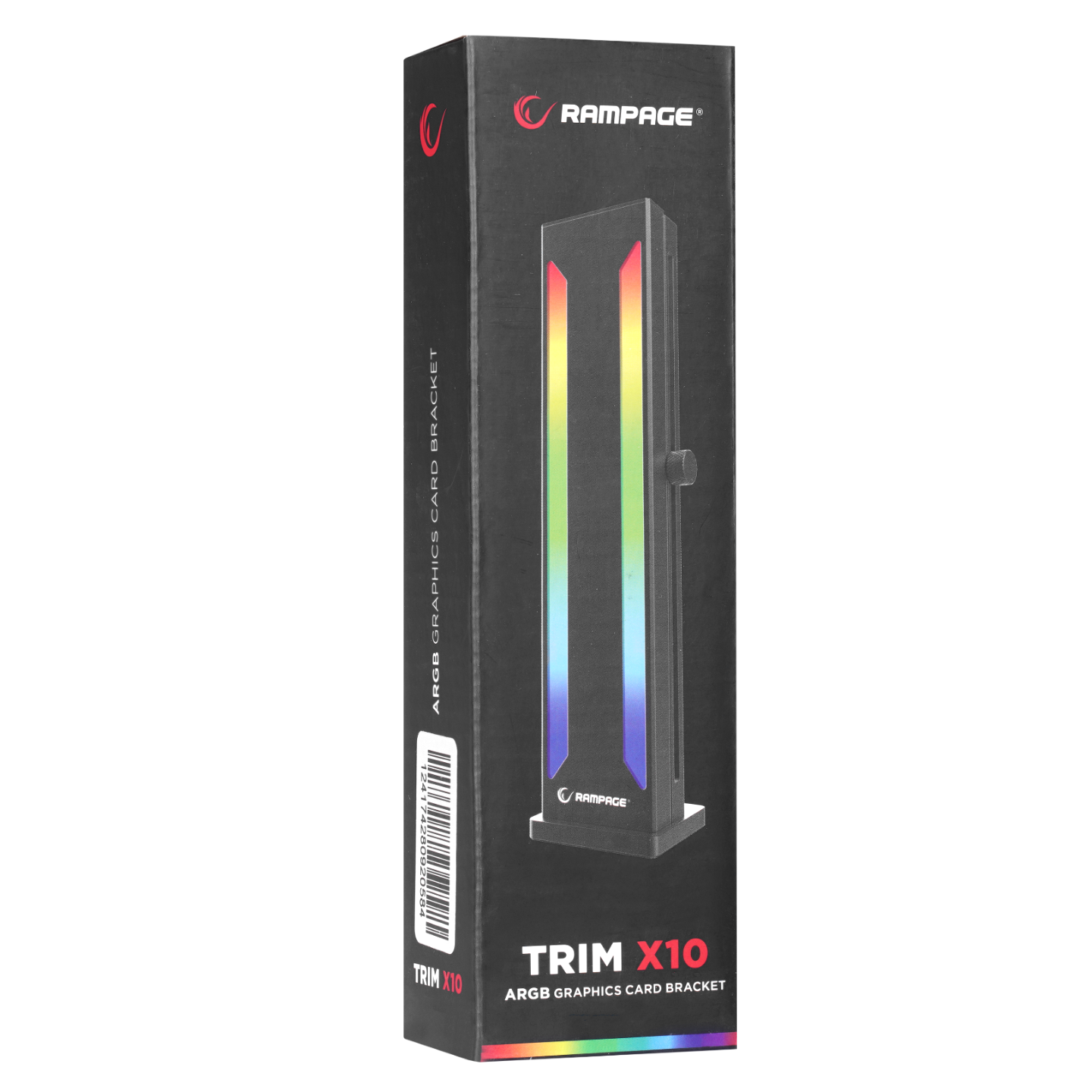 TRIM X10 Siyah Aluminyum ARGB Dikey VGA Ekran Kartı Tutucu - Rampage
