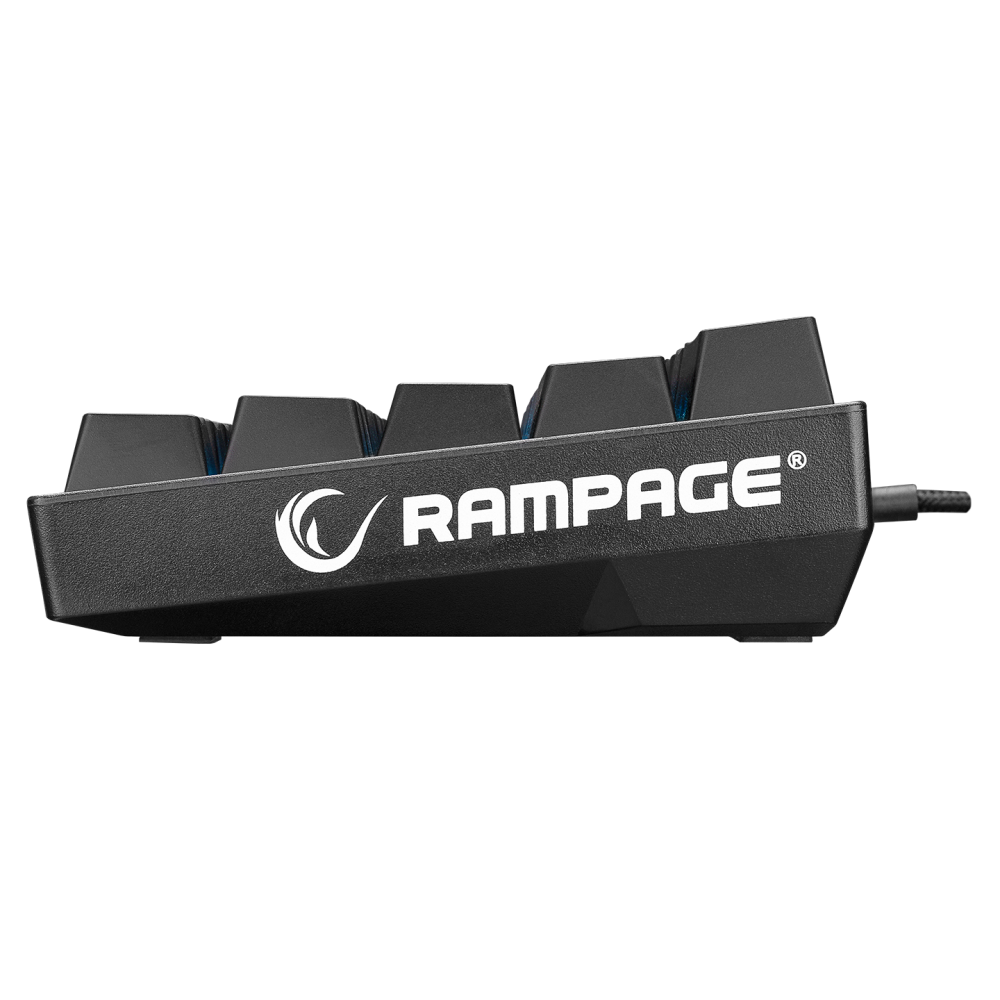 KB-RX63 ATOM Siyah Type-C Brown Switch Q 63 Tuşlu US Layout Mini Gaming Oyuncu Klavyesi - Rampage