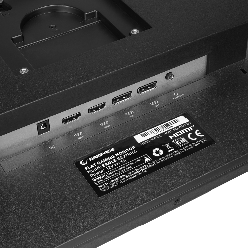 Eagle EG27R165 27” 165Hz 1ms FHD Oyuncu Monitörü - Rampage