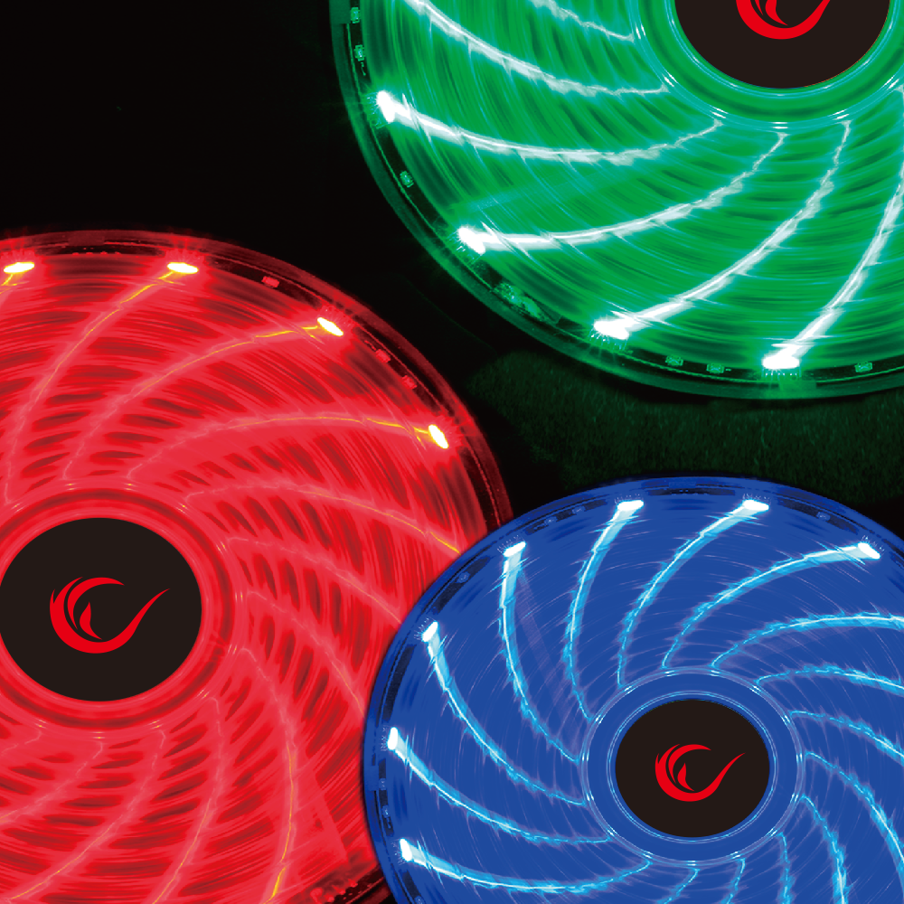 JBT-15 120*120*25mm 15adet RGB Ledli Kasa Fanı - Rampage