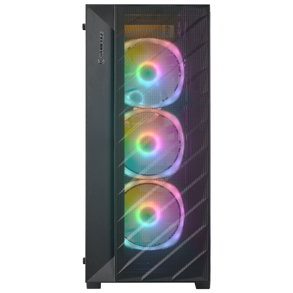 PRIME Mesh+Temperli Cam 4*ARGB Fan+Hub E-ATX Mid-T Gaming Oyuncu Kasası - Rampage