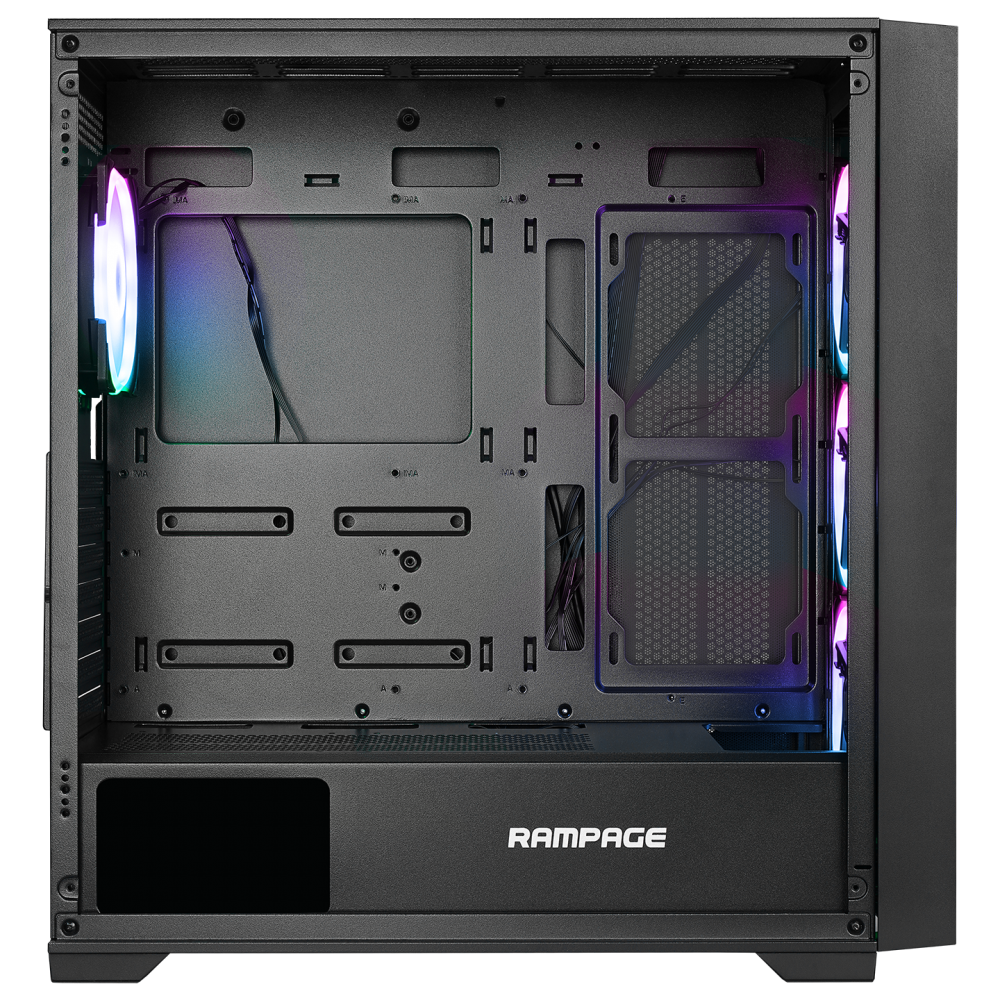 PRIME Mesh+Temperli Cam 4*ARGB Fan+Hub E-ATX Mid-T Gaming Oyuncu Kasası - Rampage