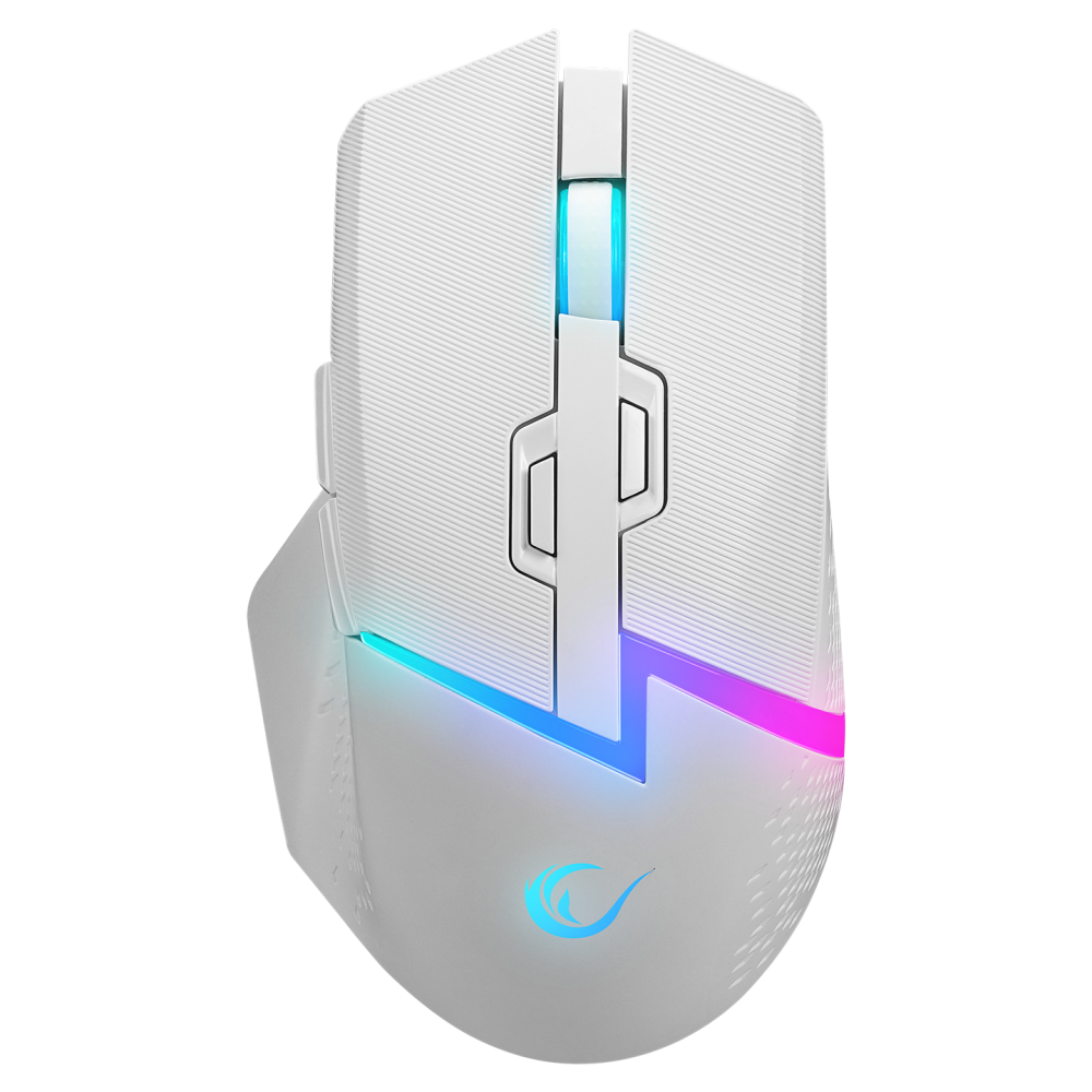DROP M3 Beyaz RGB Kablosuz 10000DPI 10D Gaming Oyuncu Mouse - Rampage