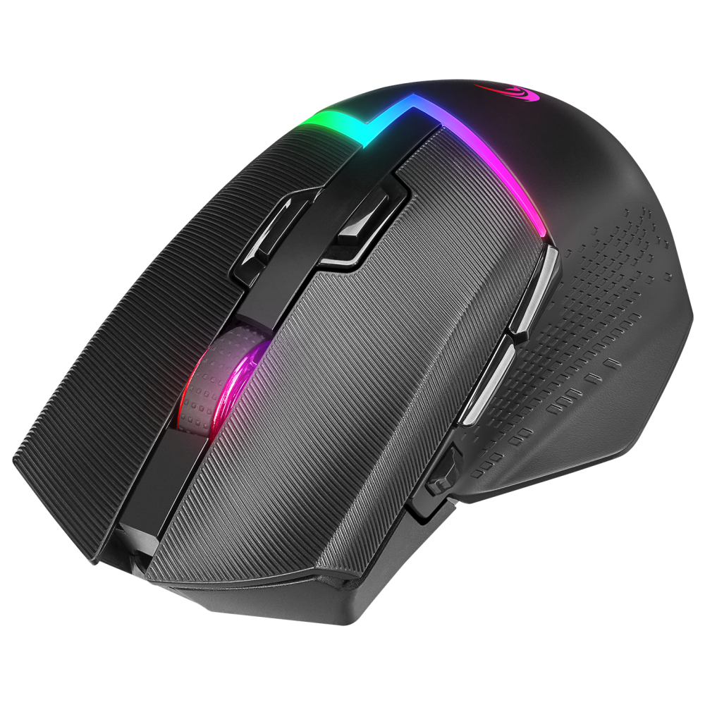 DROP M3 Siyah RGB Kablosuz 10000DPI 10D Gaming Oyuncu Mouse - Rampage