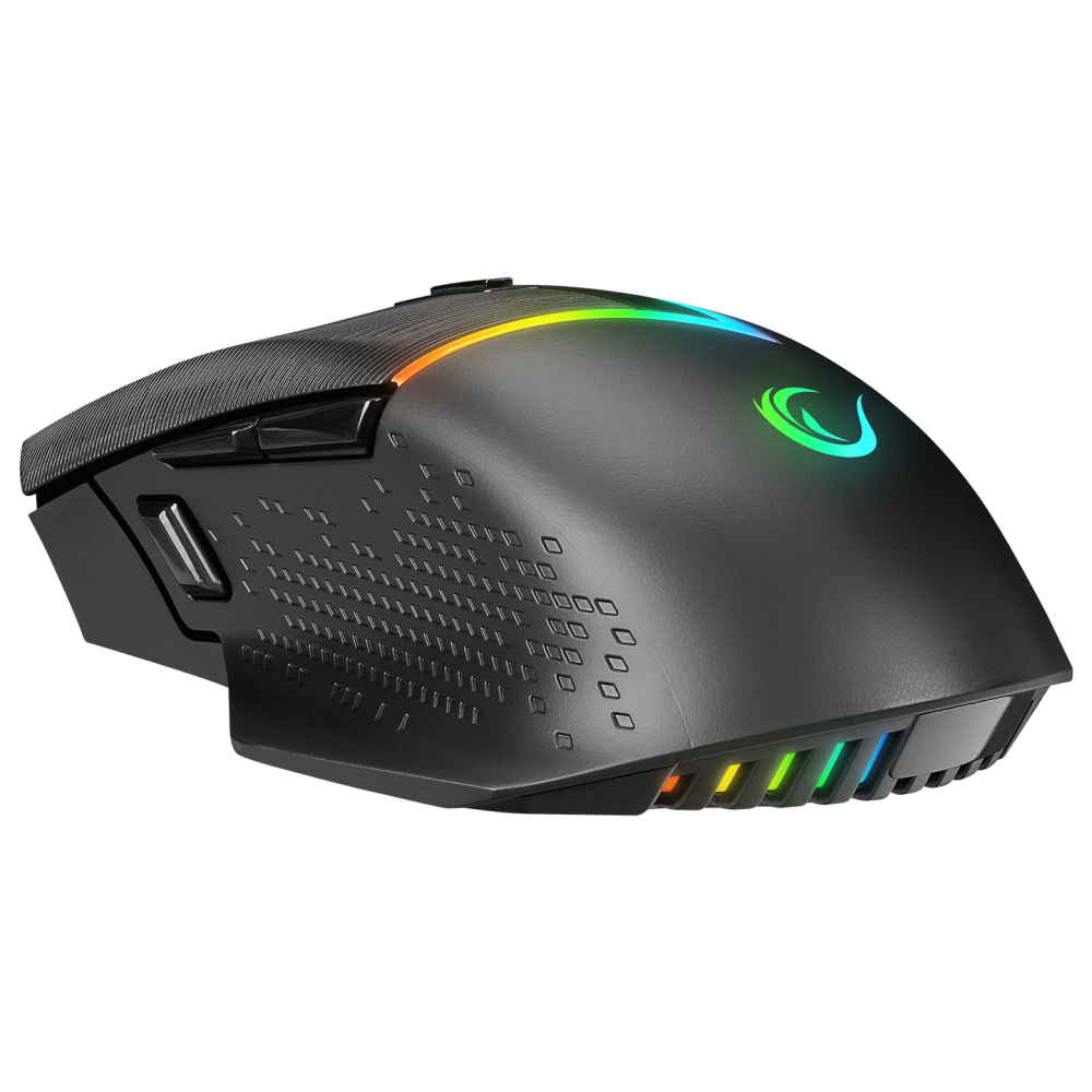 DROP M3 Siyah RGB Kablosuz 10000DPI 10D Gaming Oyuncu Mouse - Rampage