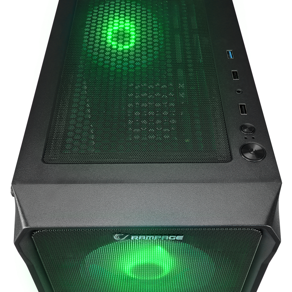 COMPACT 750W 80+ BRONZE Siyah 4*RGB Auto Fan E-ATX Mid-T Gaming Oyuncu Kasası - Rampage