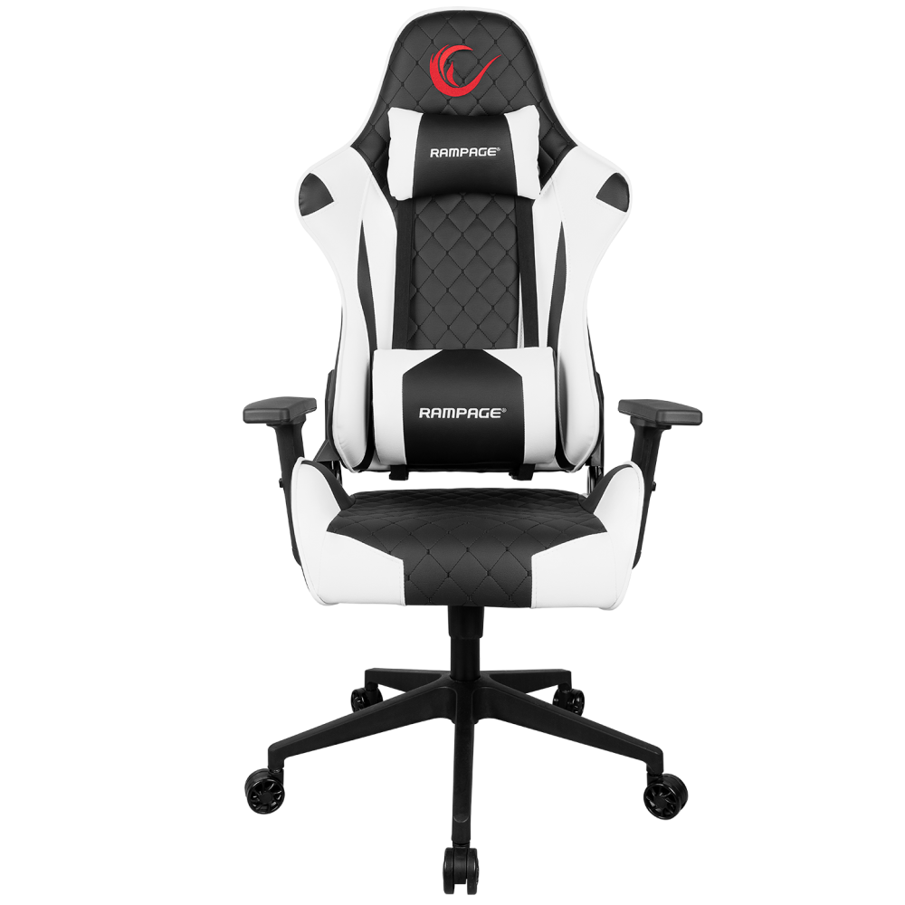 KL-R40 Throne Serisi Siyah/Beyaz Oyuncu Koltuğu - Rampage