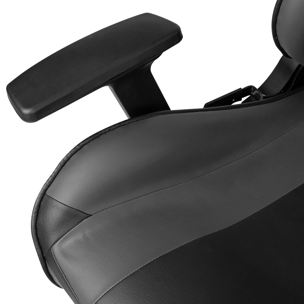 KL-R56 3D Kol,Tam Dökme Süngerli Siyah/Gri Oyuncu Koltuğu - Rampage