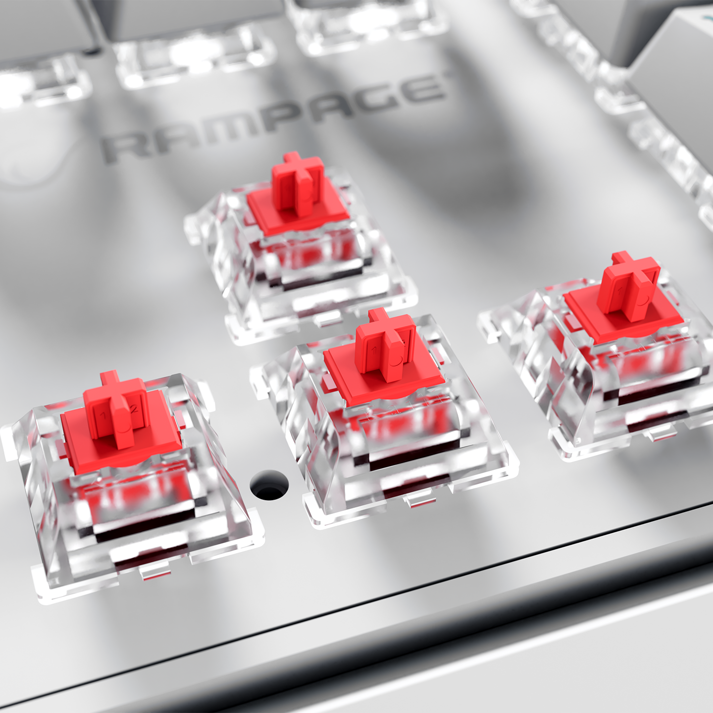 Red Switch Q Multimedia Oyuncu Klavyesi-Beyaz